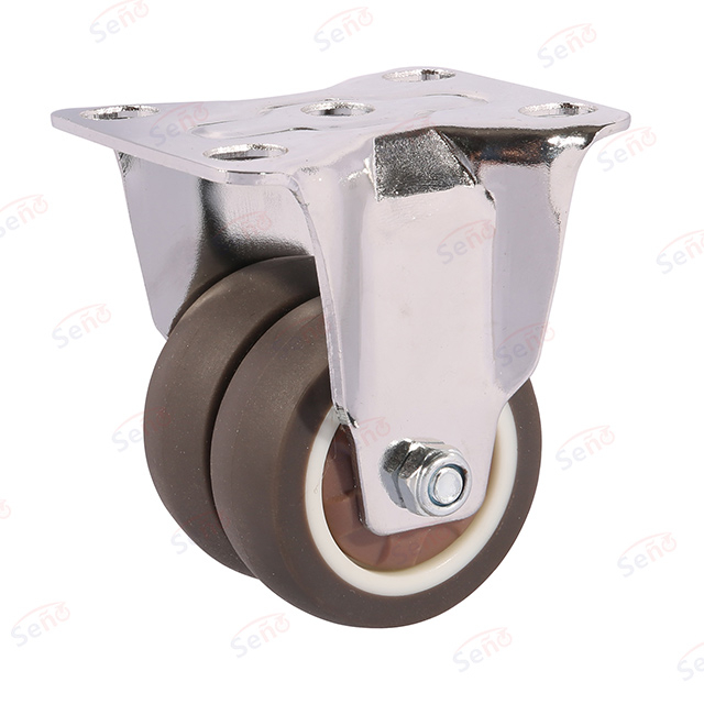 Mute Plastic furniture caster without Brake