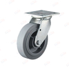 601 Heavy duty double bearings Grey TPR Swivel caster wheel