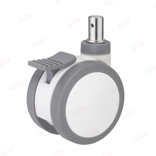 3 Inch TPR Lockable Medical Swivel Caster for Bedside Equipment