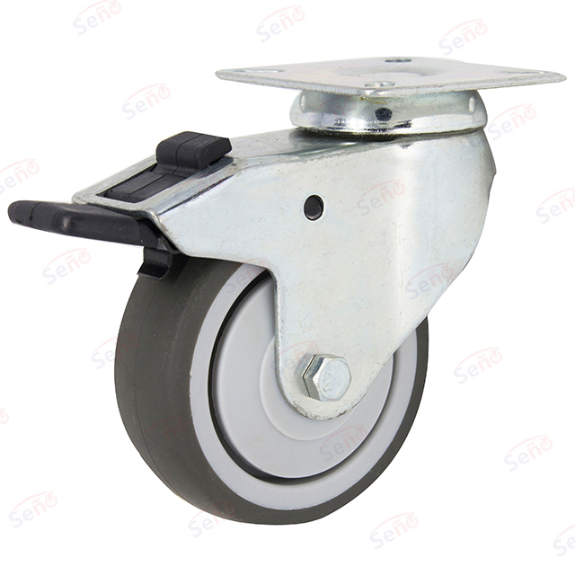 Performance ESD Light duty TPR with brake caster wheel