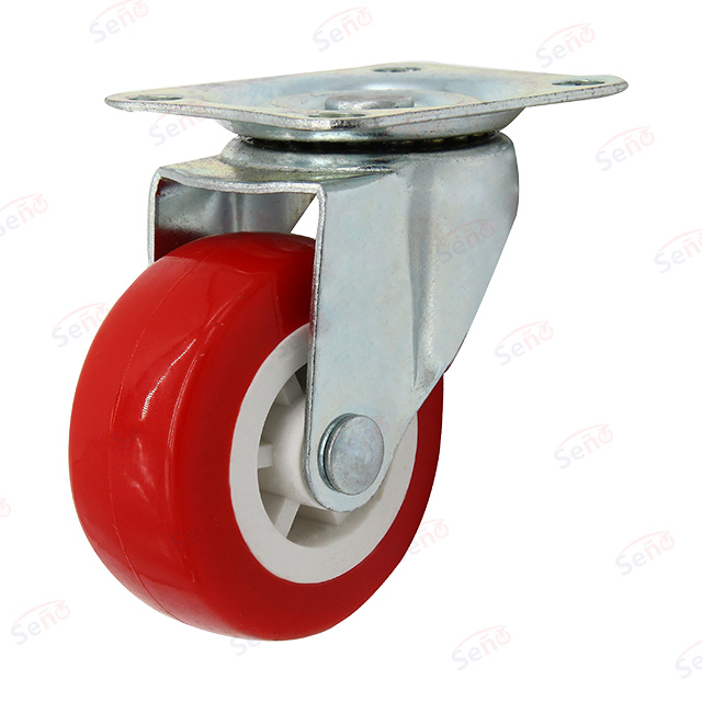 201 series light duty competitive Red PVC swivel caster wheel