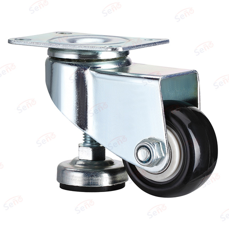 Performance leveling caster Black PU 50