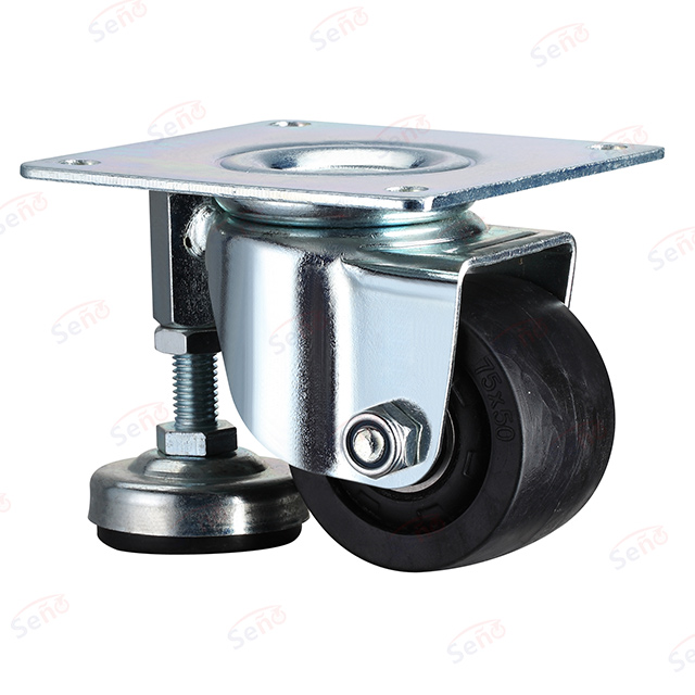 Performance leveling caster Red PU 100