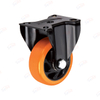 Midlle heavy duty PU Fix caster wheel