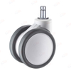 3 Inch TPR Durable Medical Twin Caster for Ward Equipment