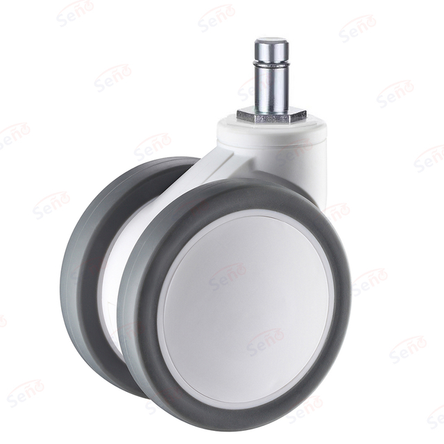 3 Inch TPR Durable Medical Twin Caster for Ward Equipment