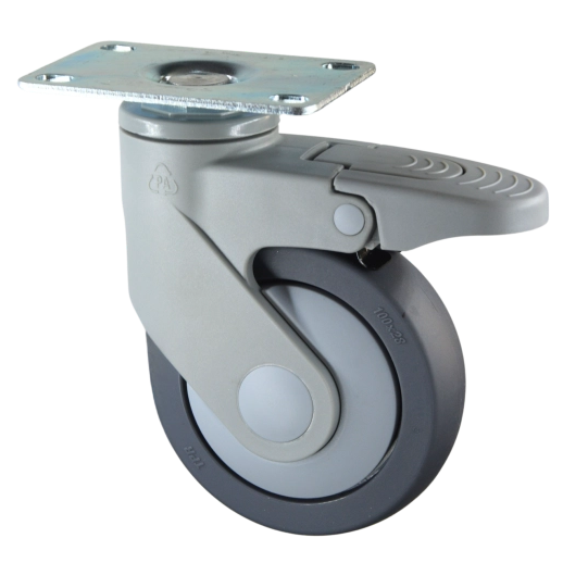  M2 Antimicrobial Protection Single-Wheel Medical Casters