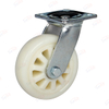 601 Heavy duty double bearings white PP Fix caster wheel