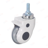 3" PU Medical Single Wheel Swivel Caster with Cover for ECG Monitor