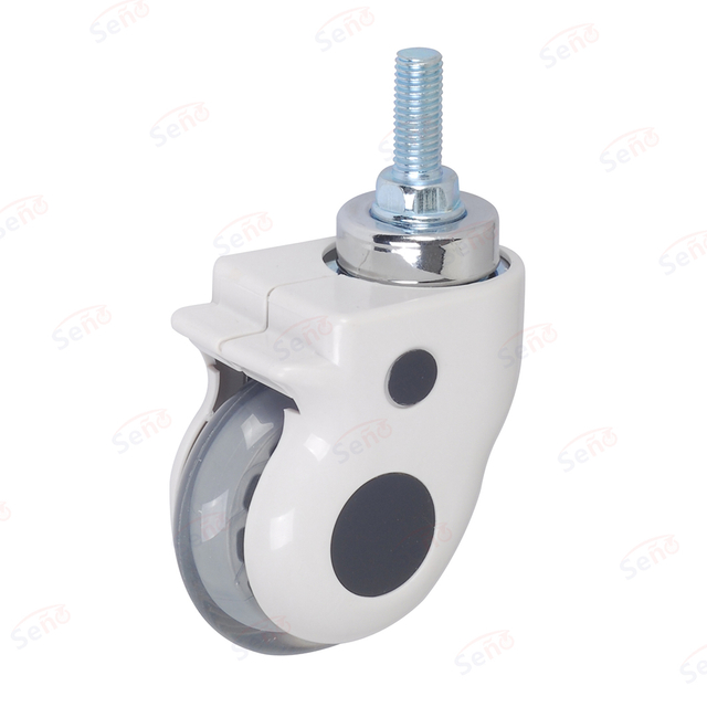 3" PU Medical Single Wheel Swivel Caster with Cover for ECG Monitor