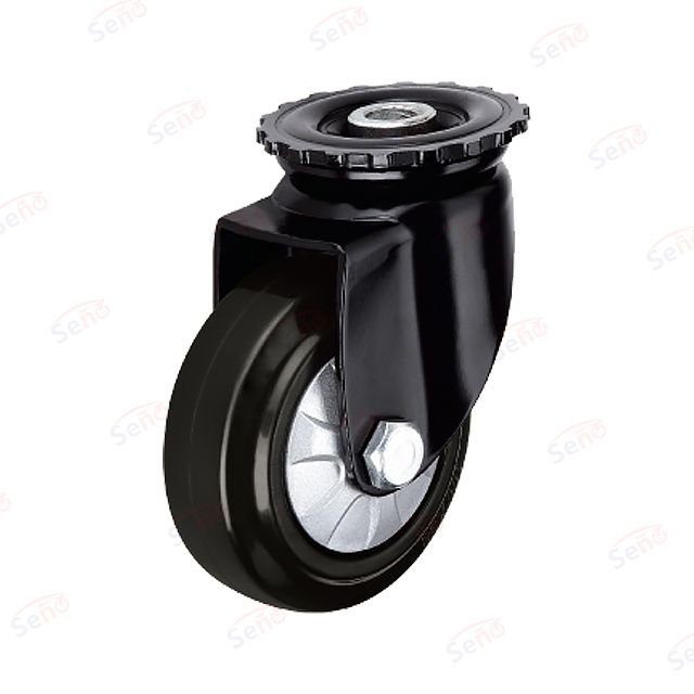 Midlle heavy duty elastic rubber hollow steam caster wheel