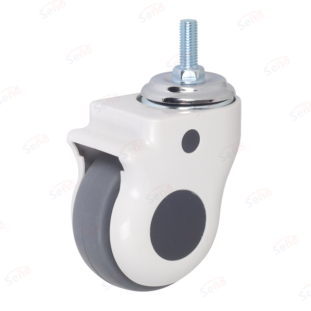 4 Inch TPR Medical Single Wheel Swivel Caster for ICU Bed