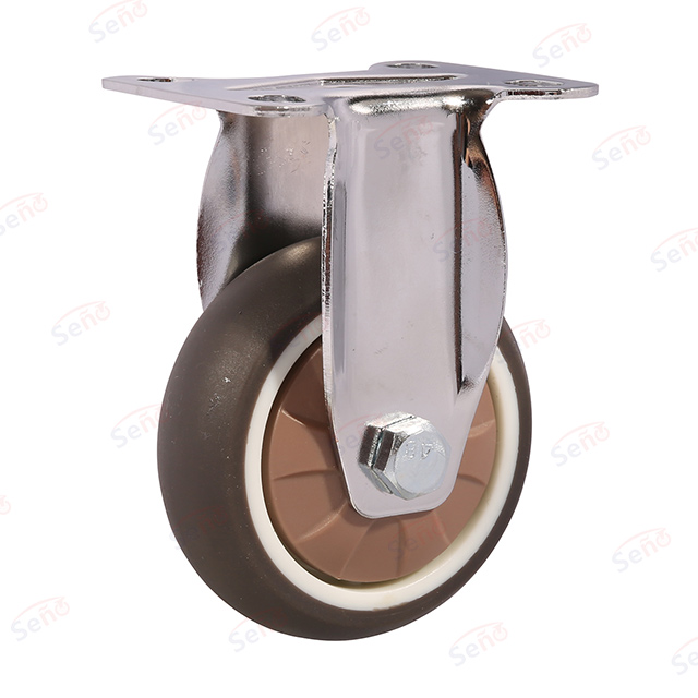 light duty single bearing TPR caster wheel 