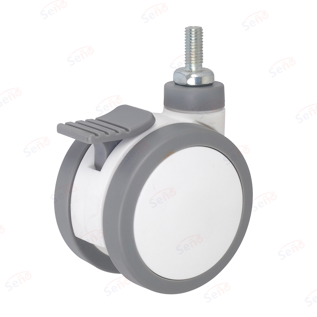 4 Inch TPR Lockable Medical Swivel Caster for Pediatric Bed