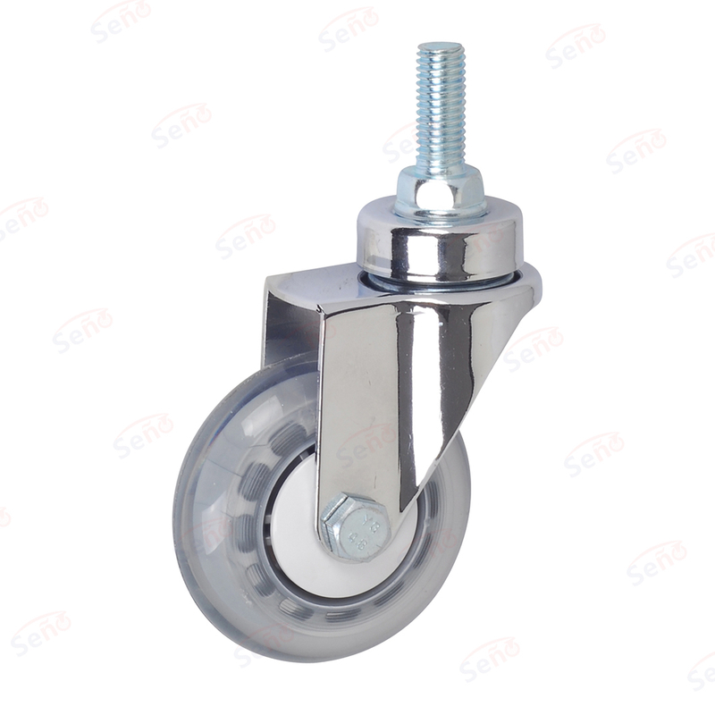 3" PU Medical Single Wheel Swivel Caster for ECG Monitor