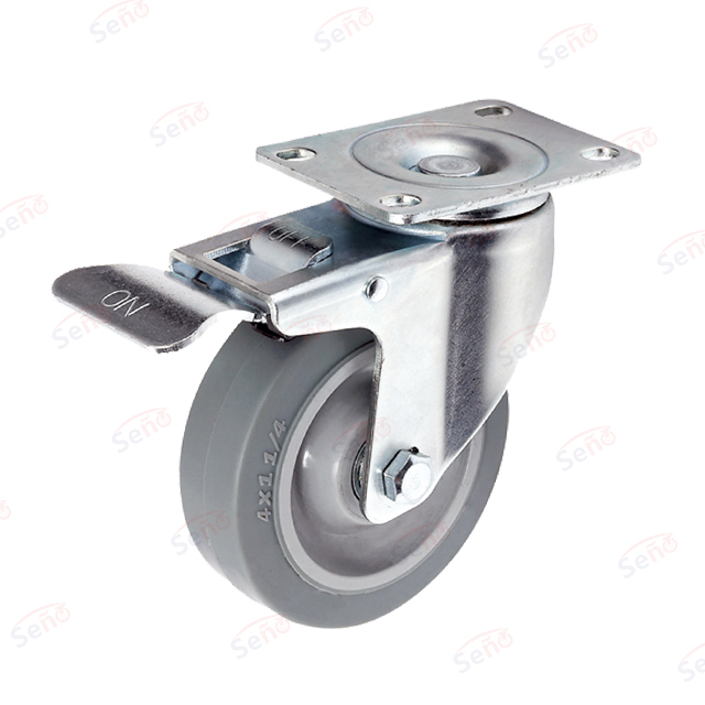 Performance ESD Medium duty TPR with brake caster wheel