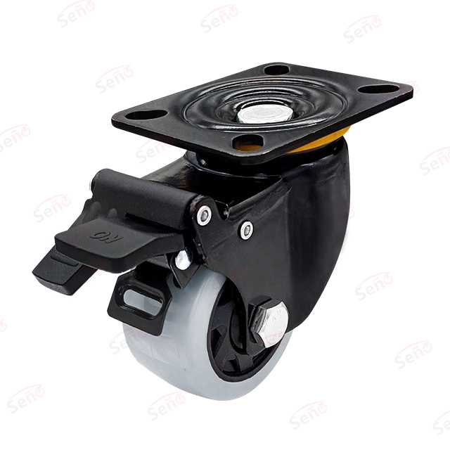 Midlle heavy duty PP plate swivel caster wheel