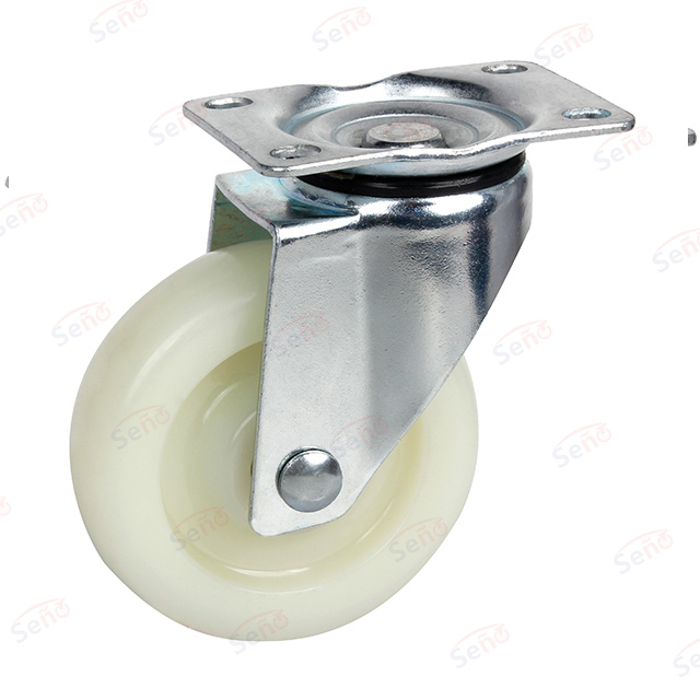 Medium duty double bearings PP swivel storge cage caster wheel