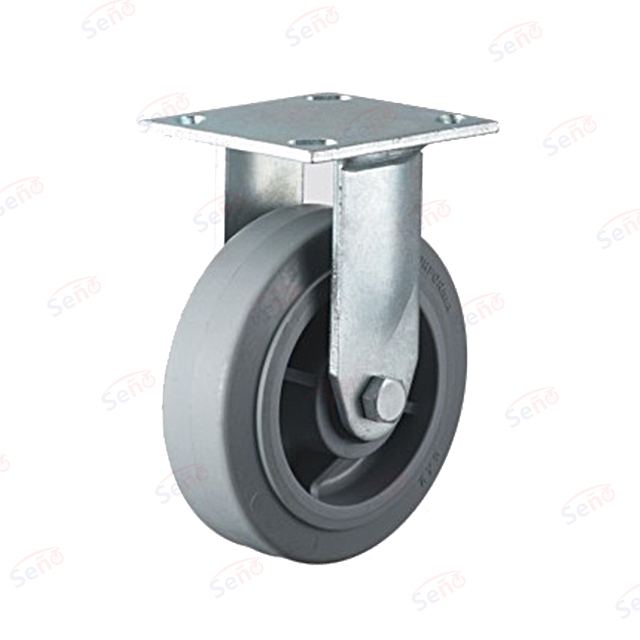 601 Heavy duty double bearings Grey TPR Swivel caster wheel