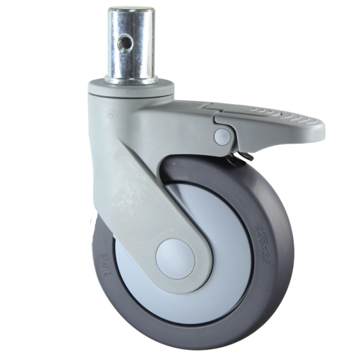  M2 Antimicrobial Protection Single-Wheel Medical Casters